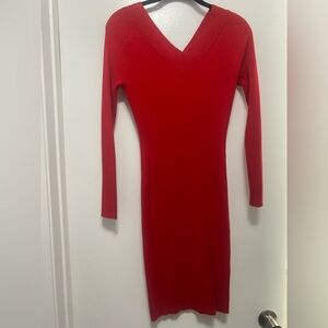 Red Sweater Dress